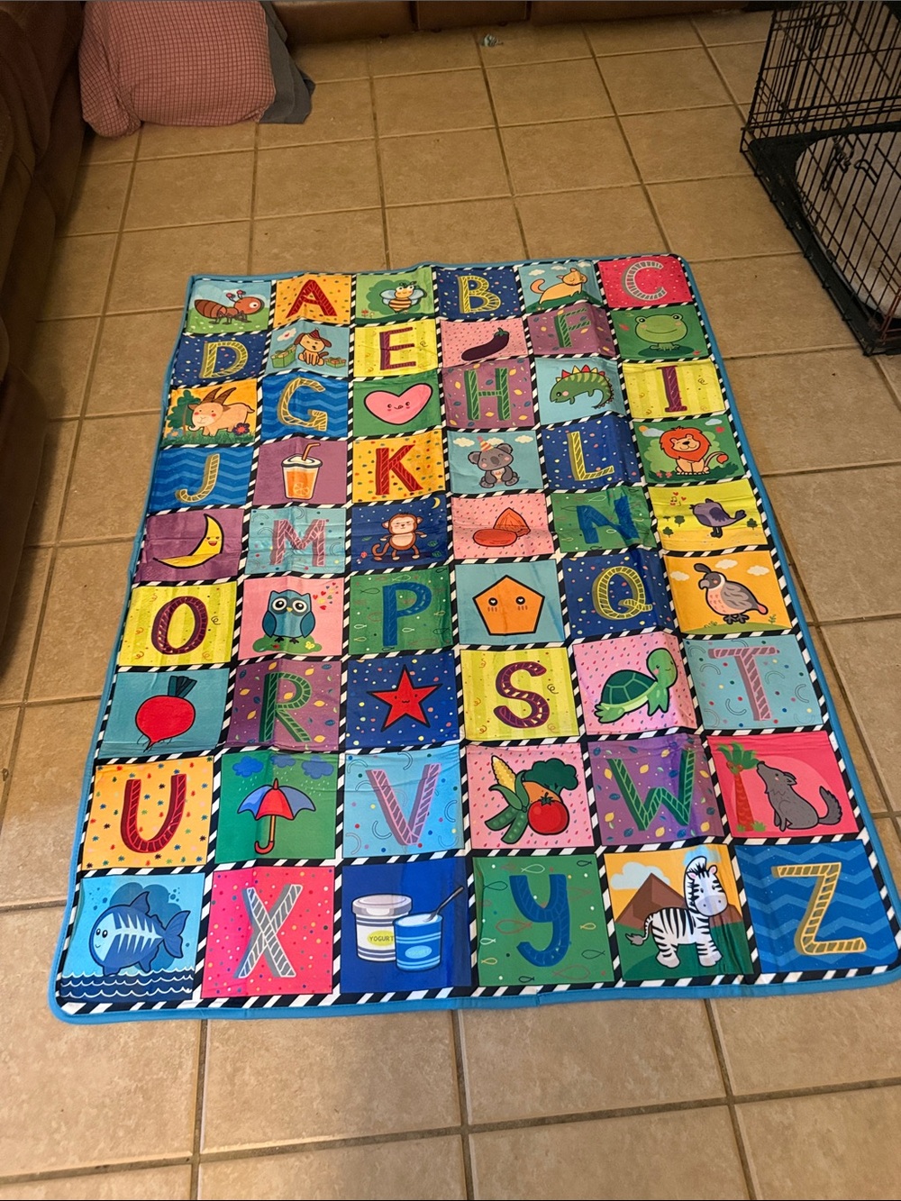 Kids Alphabet Play Mat - Colorful ABC Floor Puzzle Mat